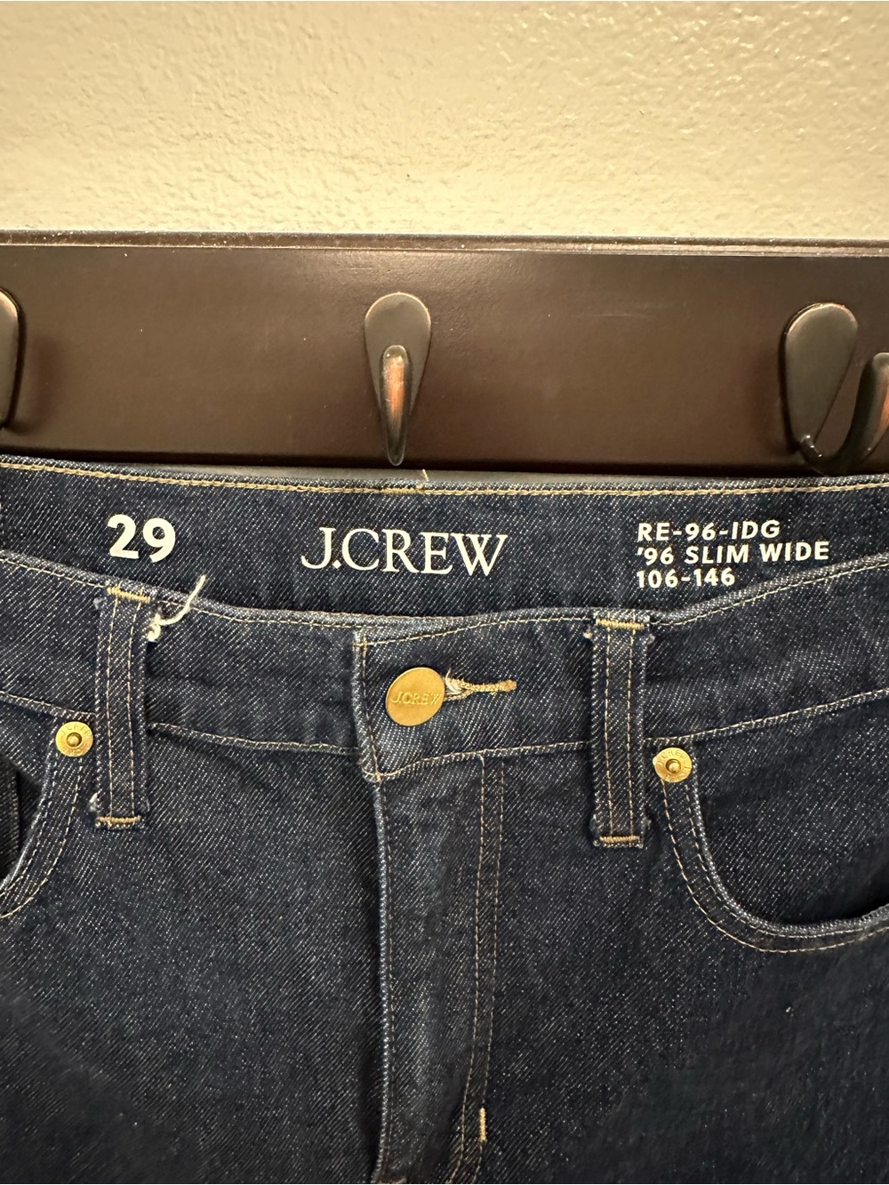 J.Crew RE-96 Slim Wide Leg Jeans Dark Wash Size 29 NWOT